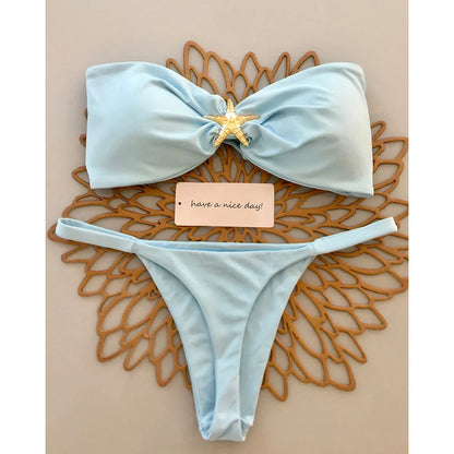 Push-Up Micro Bikini Set – 2025 Sexy Brazilian Swimsuit for Women