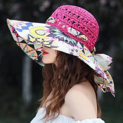 Ceeprints Floral Wide Brim Hat