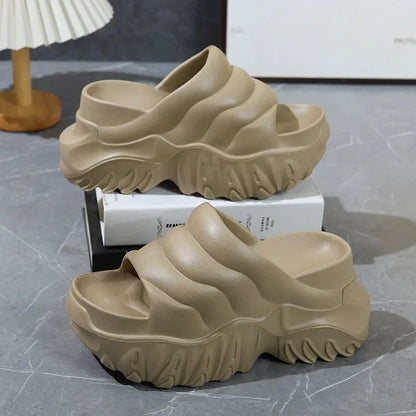 Women’s Platform Wedge Sandals – Open-Toe Summer Slides