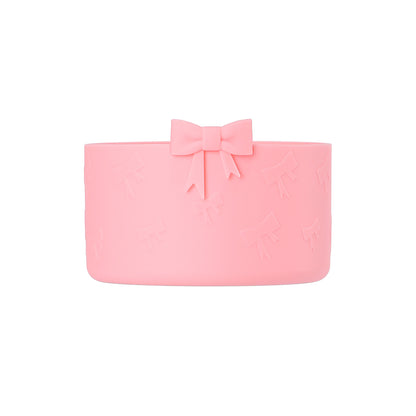 Silicone Cup Cover – Anti-Slip & Heat-Insulating Base with Butterfly Bow, Fits 12–40oz Tumblers