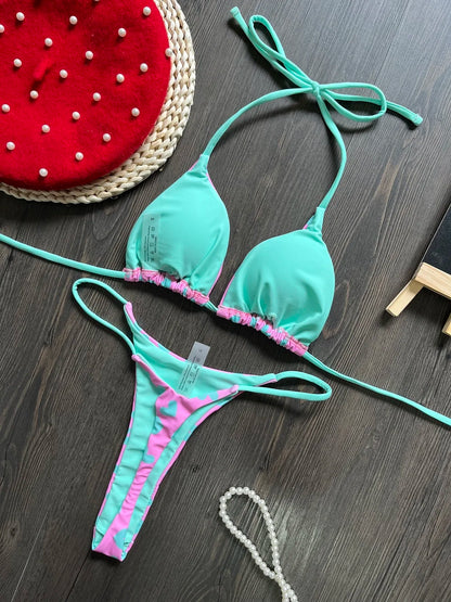 Sexy Halter Brazilian Bikini Set – Women's Swimwear