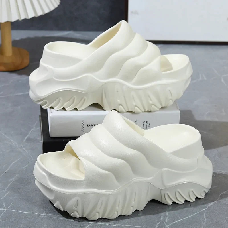 Women’s Platform Wedge Sandals – Open-Toe Summer Slides