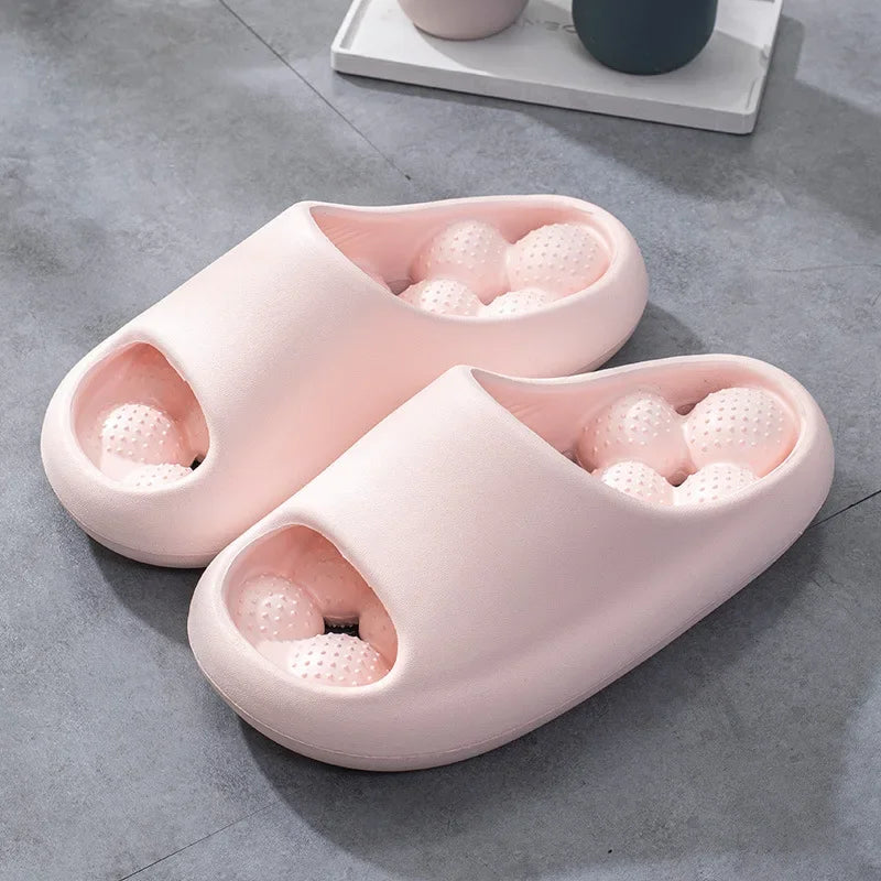 Unisex Summer Cloud EVA Massage Slippers – Non-Slip Beach & Home Slides