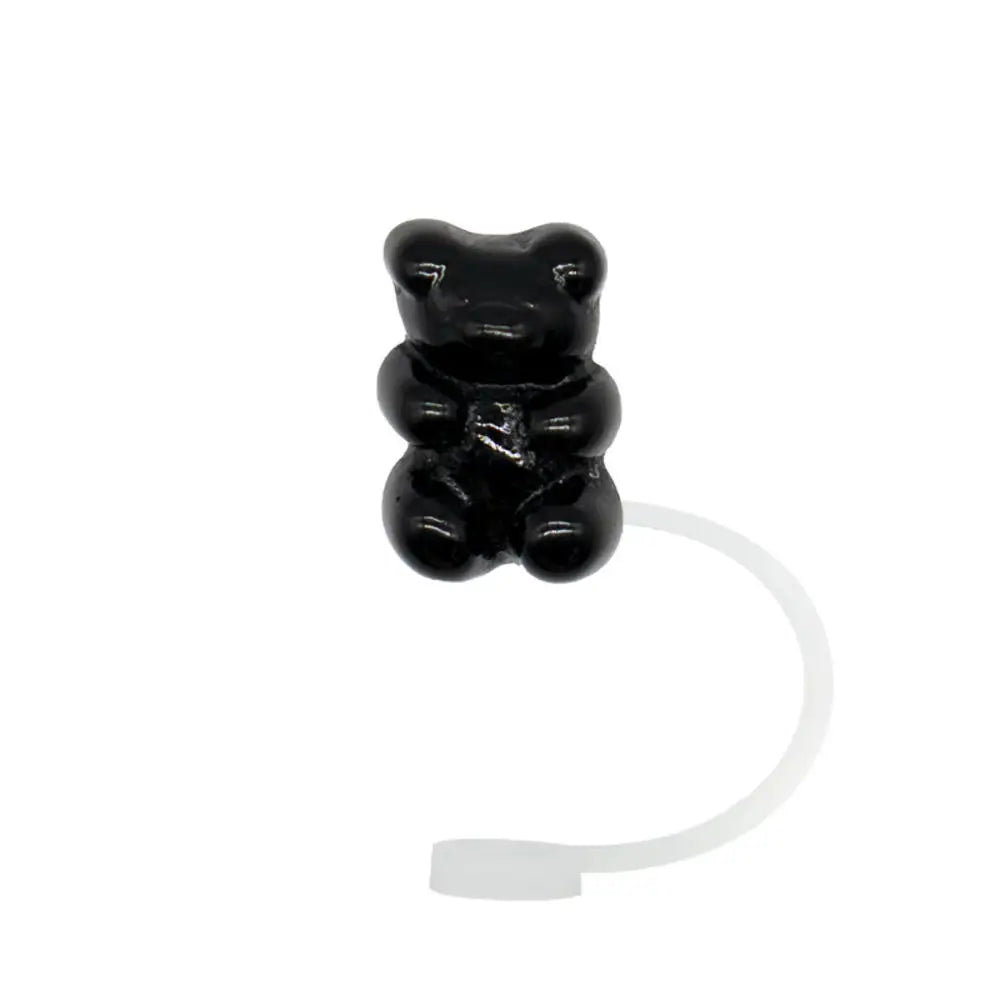 1PC Bear Straw Tip Cover – 10mm Dust-Proof Silicone Topper for 30/40oz Tumblers