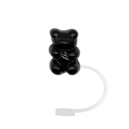 1PC Bear Straw Tip Cover – 10mm Dust-Proof Silicone Topper for 30/40oz Tumblers
