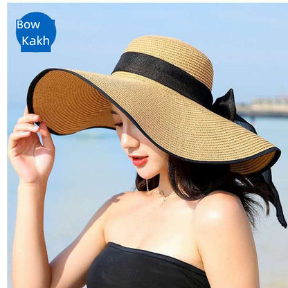 Straw Hat Women's Summer Seaside Travel Vacation Big Brim