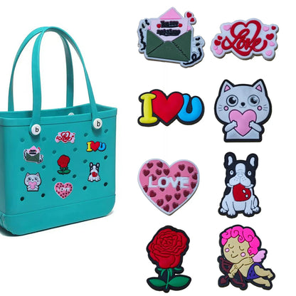 Beach Bag Charms – Pearls, Love, Butterfly & Chain for Simply Southern