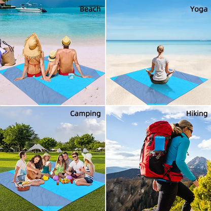 Waterproof Pocket Beach Blanket – Lightweight & Portable (2x2.1m)