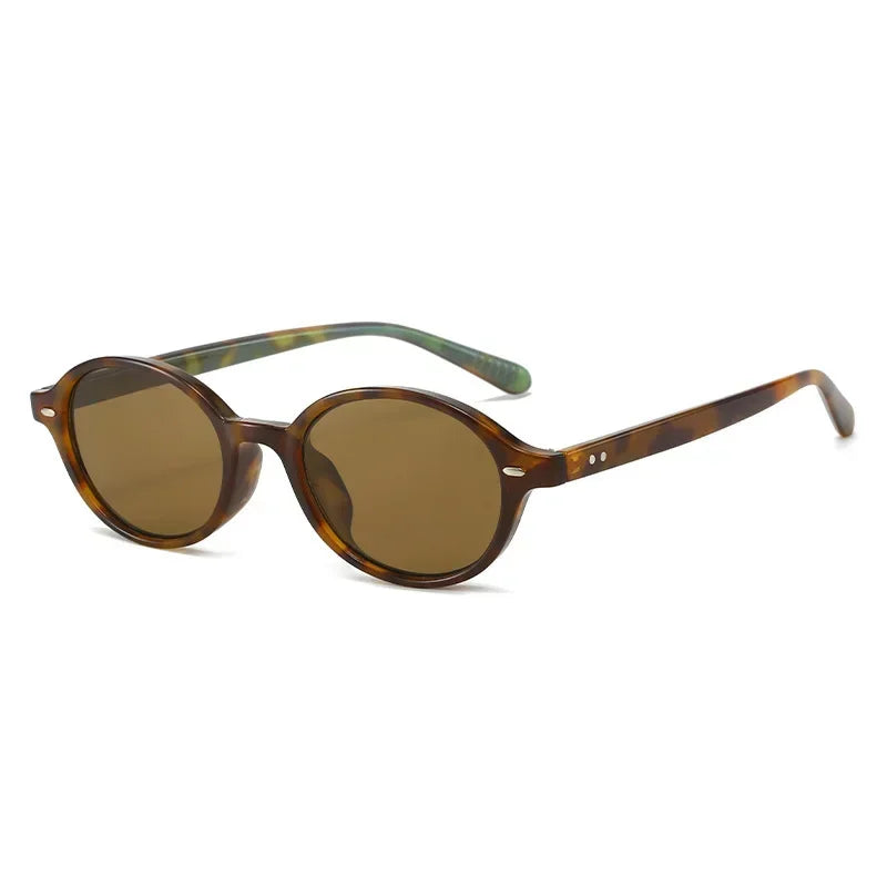 Retro Small Oval Sunglasses – Unisex Vintage Shades