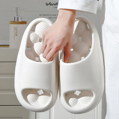 Unisex Summer Cloud EVA Massage Slippers – Non-Slip Beach & Home Slides