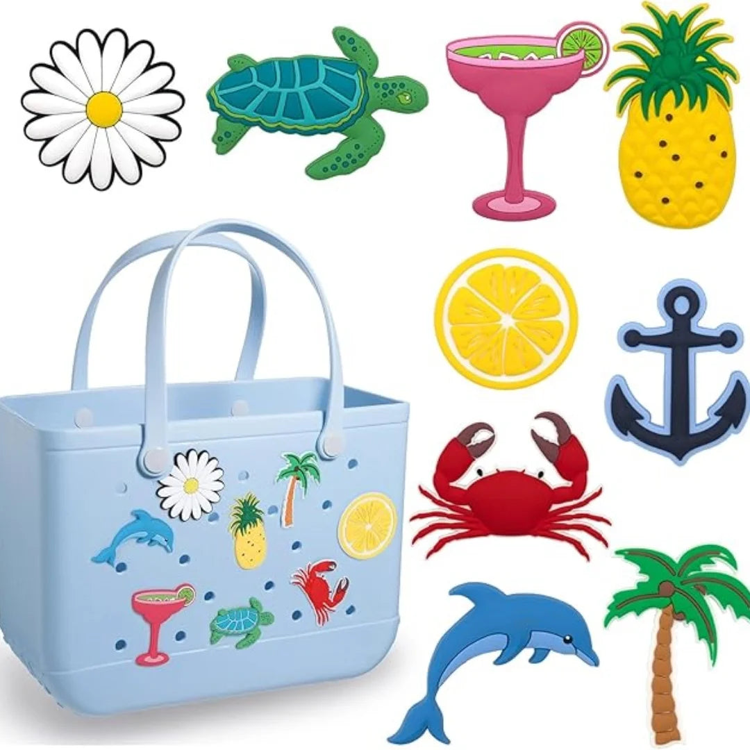 Beach Bag Charms – Pearls, Love, Butterfly & Chain for Simply Southern