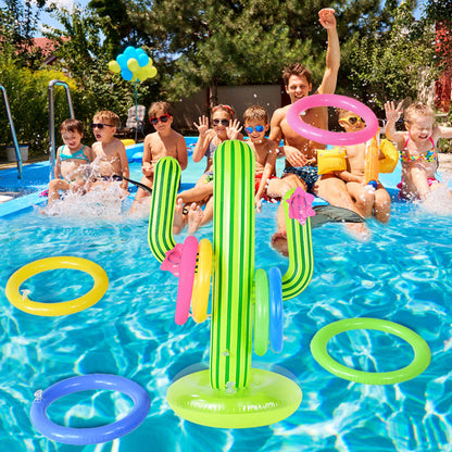 Inflatable Cactus Ring Toss – Fun Pool Party Game