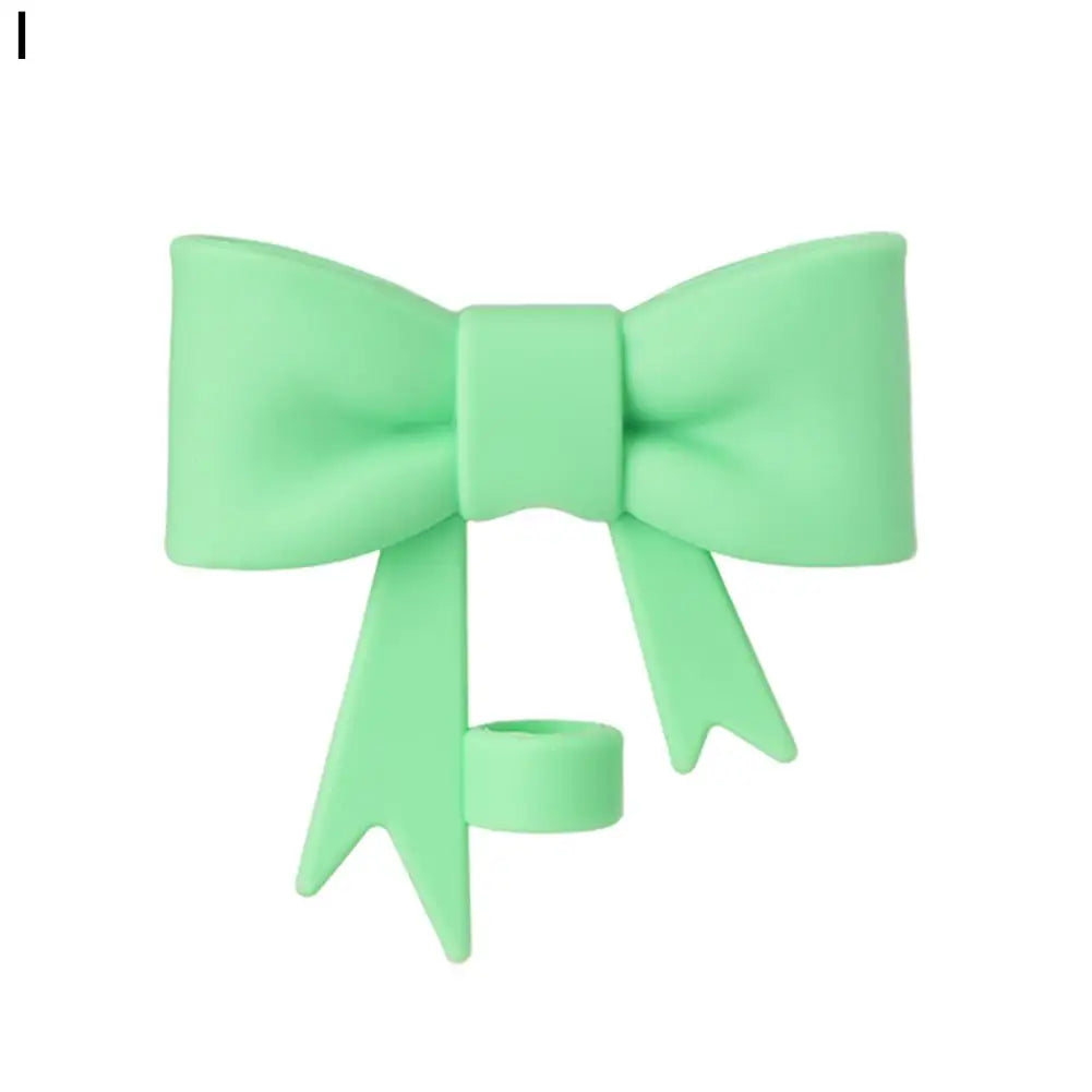 Lovely Bow Straw Covers – Reusable Silicone Toppers for 30/40oz Tumbler