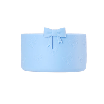 Silicone Cup Cover – Anti-Slip & Heat-Insulating Base with Butterfly Bow, Fits 12–40oz Tumblers