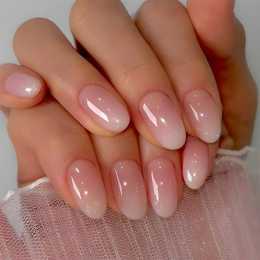 Nude Cat Eye French No. 02 press-on nails