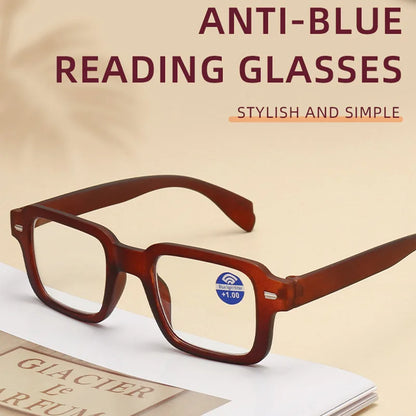 Fashion Women’s Reading Glasses – Anti-Blue Light Square Eyeglasses