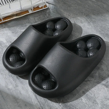 Unisex Summer Cloud EVA Massage Slippers – Non-Slip Beach & Home Slides