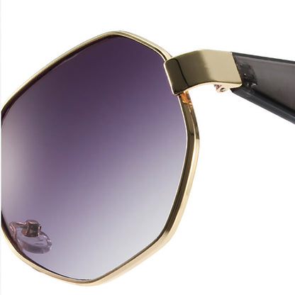 Retro Polygonal Metal Sunglasses – Fashion UV400 Eyewear