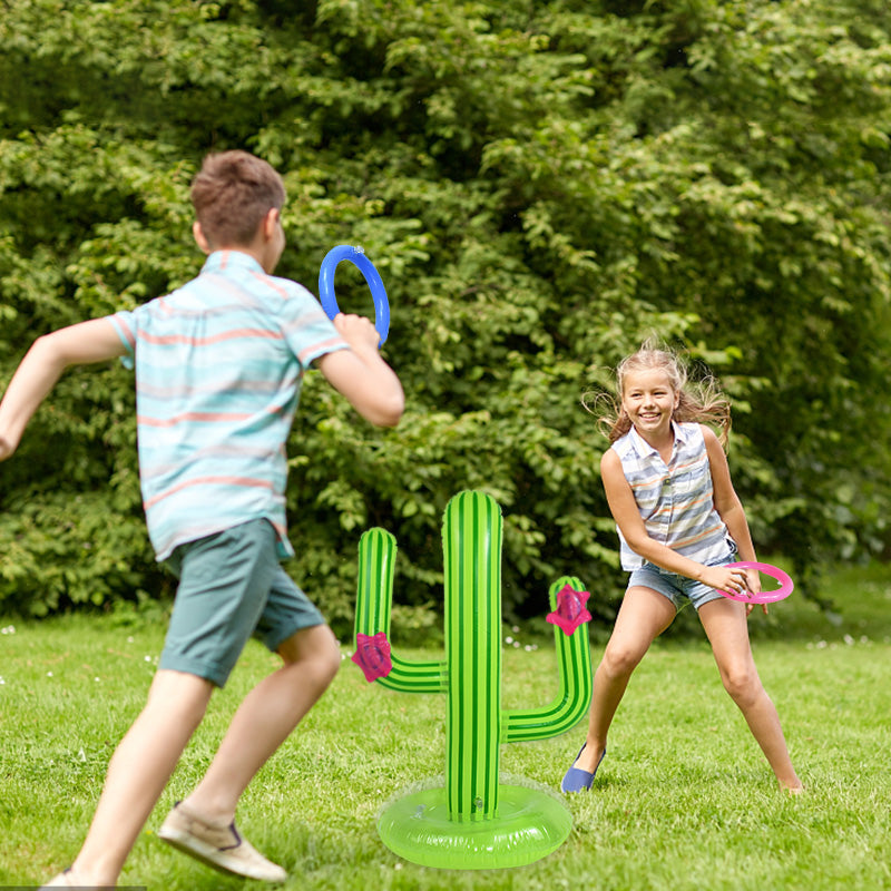 Inflatable Cactus Ring Toss – Fun Pool Party Game