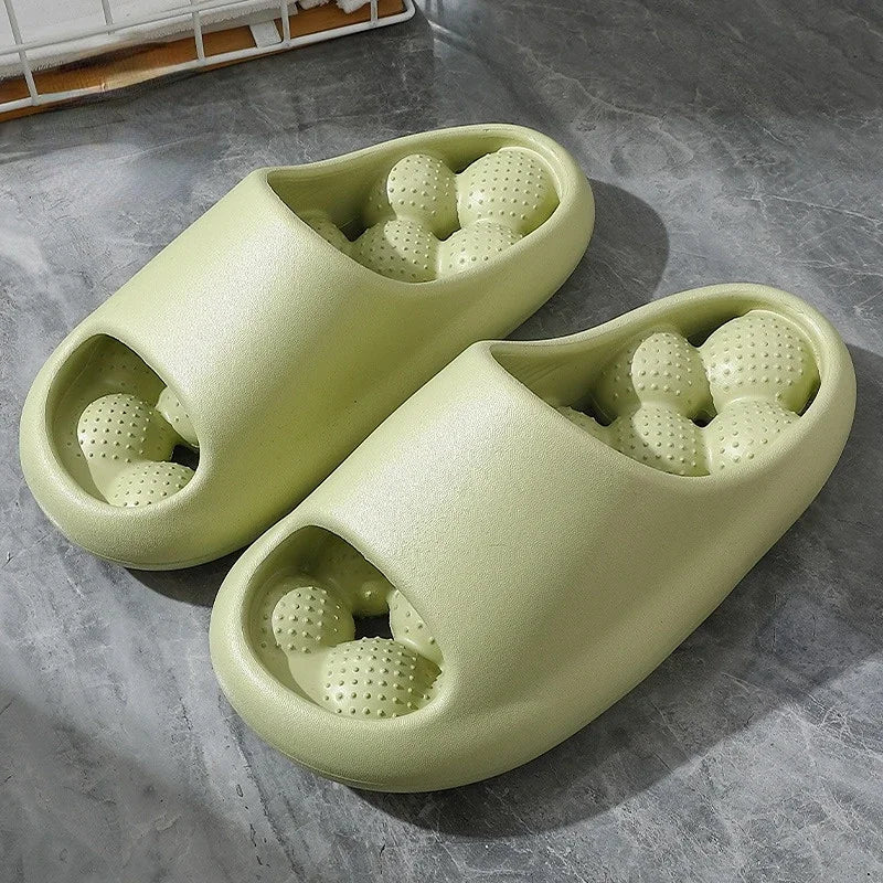 Unisex Summer Cloud EVA Massage Slippers – Non-Slip Beach & Home Slides