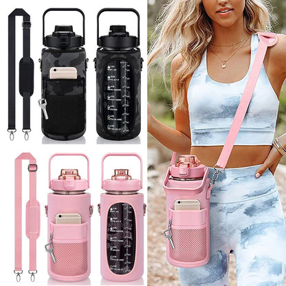 2L Water Bottle Holder – Thermo Pouch with Strap & Carrier Sleeve