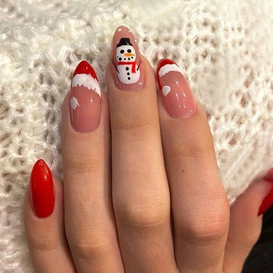 Holiday Glitter Almond No. 13 press-on nails