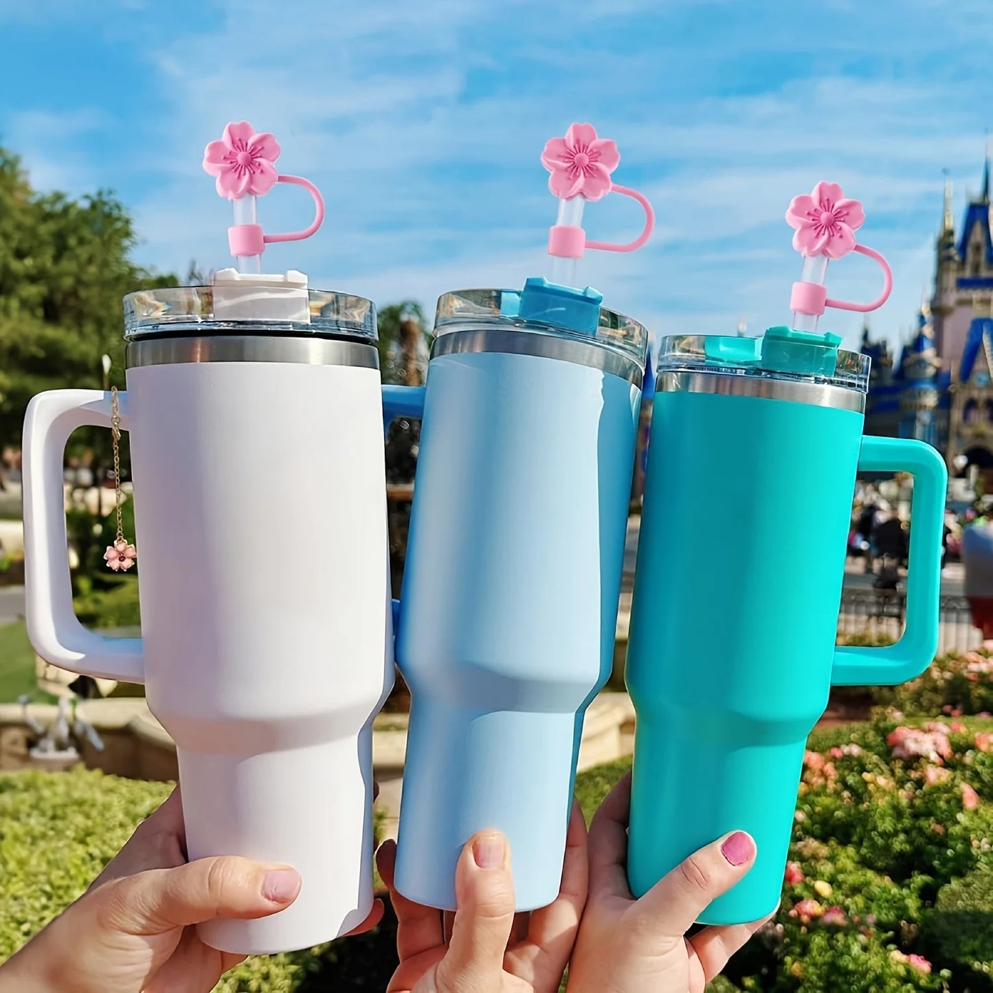 Flower Silicone Straw Covers – Cute Dust Caps for Tumbler Straw Tips