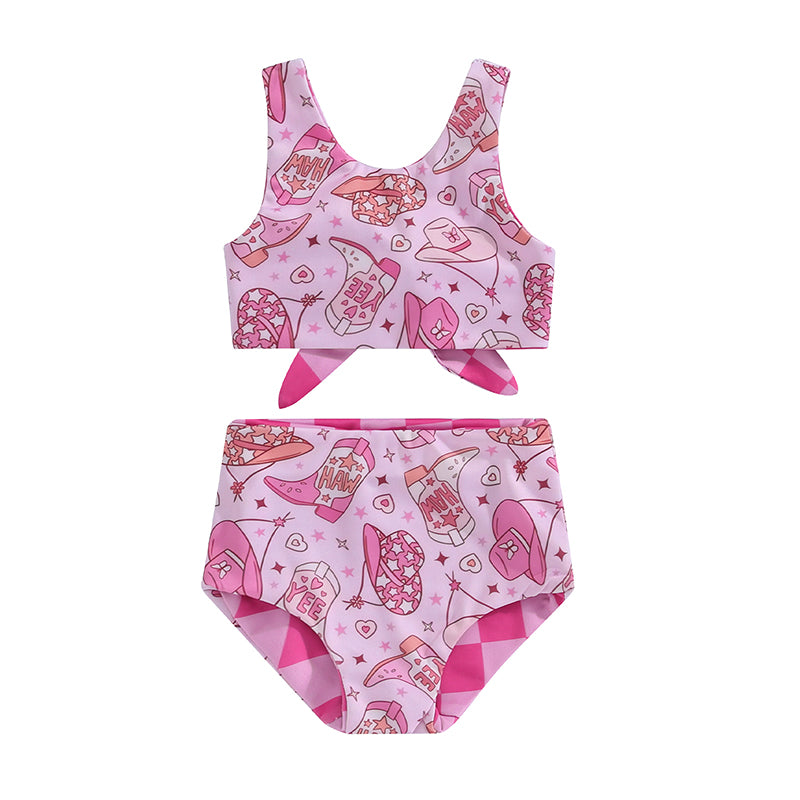 Toddler Girls Swimsuit – Cute Cartoon Bikini Set (1-4 Years)