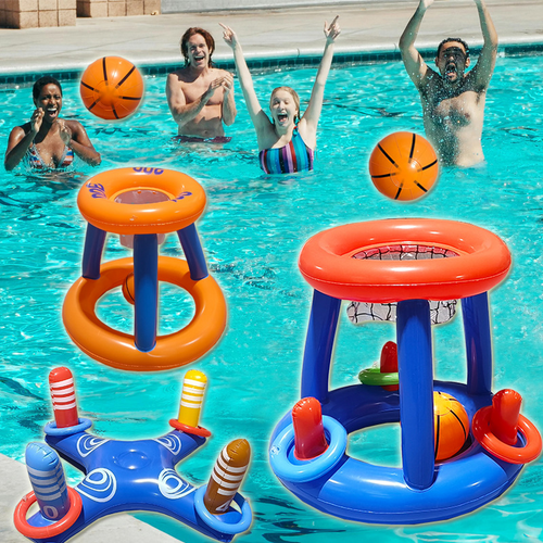 Inflatable Water Basketball Hoop – Fun Pool Game
