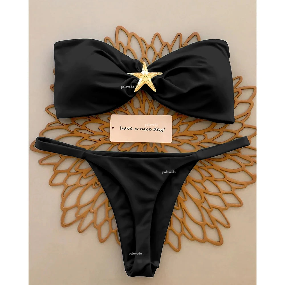 Push-Up Micro Bikini Set – 2025 Sexy Brazilian Swimsuit for Women