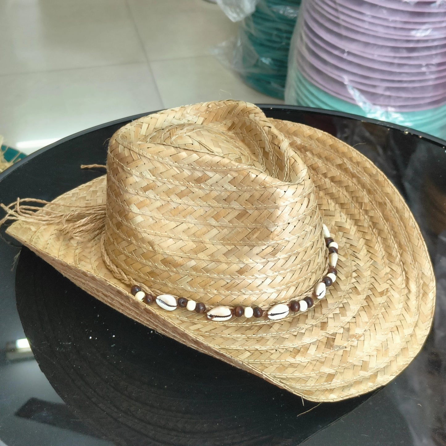 Ceeprints Natural Cowboy Hat
