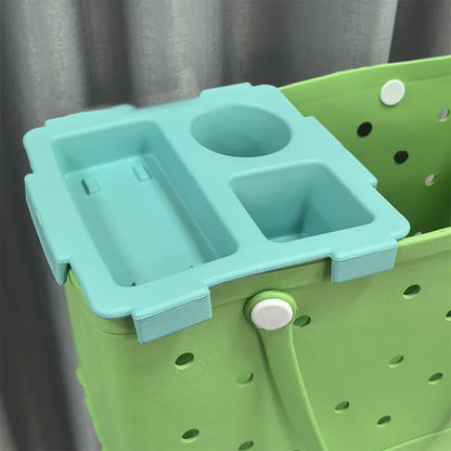 Cup Holder Tray Organizer – Waterproof Storage for Stanley & Beach Bag, Travel & Camping Use