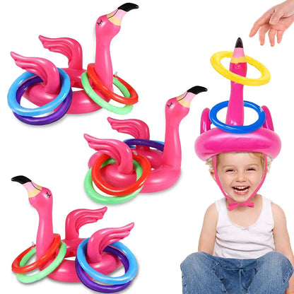 Ceeprints 5Pcs Inflatable Pool Toys Ring Toss