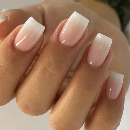 Nude Cat Eye French No. 09 press-on nails