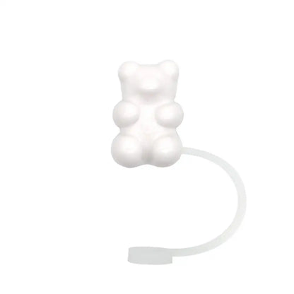 1PC Bear Straw Tip Cover – 10mm Dust-Proof Silicone Topper for 30/40oz Tumblers