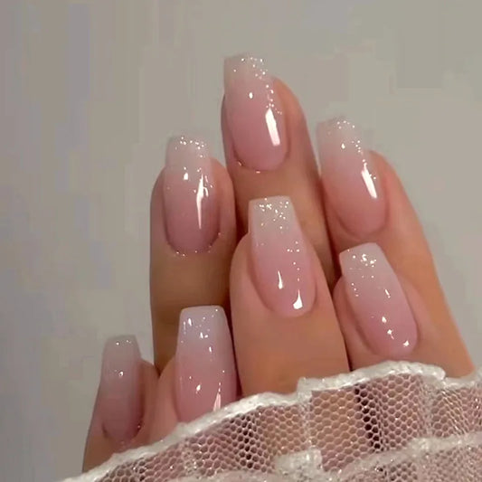 Nude Cat Eye French No. 04 press-on nails