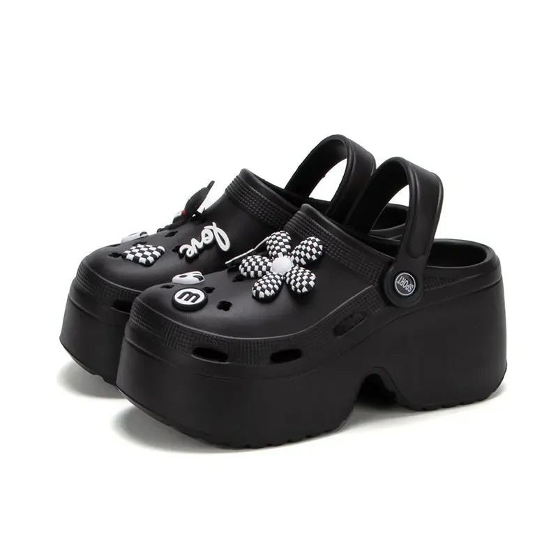 Women’s Cloud Clog Slippers – High Heel Platform Sandals