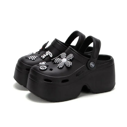 Women’s Cloud Clog Slippers – High Heel Platform Sandals