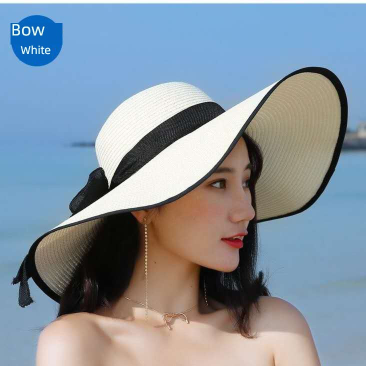 Straw Hat Women's Summer Seaside Travel Vacation Big Brim
