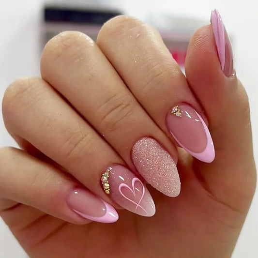 Kawaii Flower Almond No. 06 press-on nails