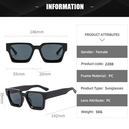 Retro Vintage Small Square Sunglasses – Unisex Fashion Shades