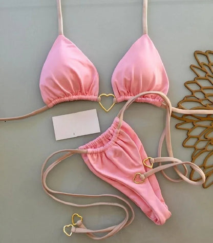 Sexy Halter Bikini Set – Brazilian Thong Swimwear