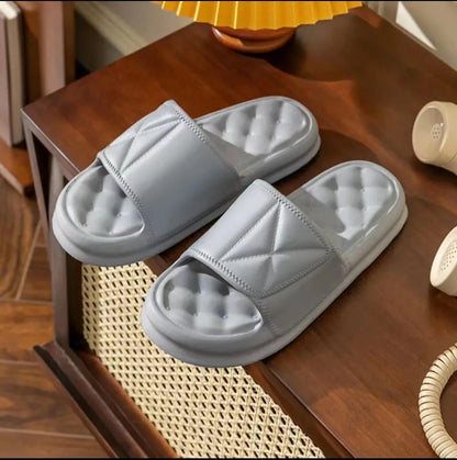 Unisex Macaron Color Slippers – Comfortable Non-Slip Home Shoes