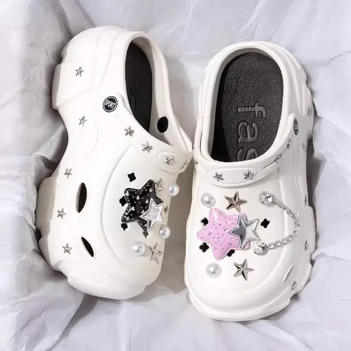 Women’s Fashion Charm Clogs – Sexy Platform Sandals
