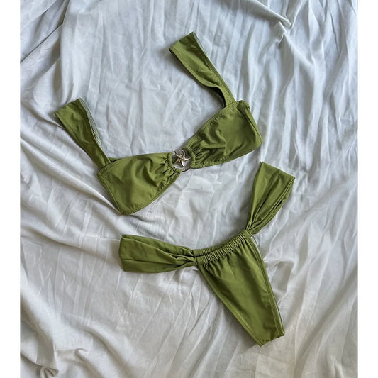 Sexy Push-Up Starfish Bikini – Brazilian Thong Swimsuit for Women