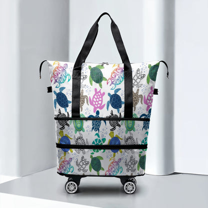 Cee™ Rolling Duffle Bag Colorful Sea Turtle
