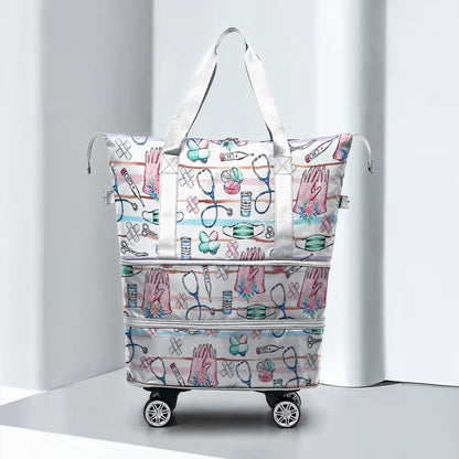 Cee™ Rolling Duffle Bag Stethoscope Chic