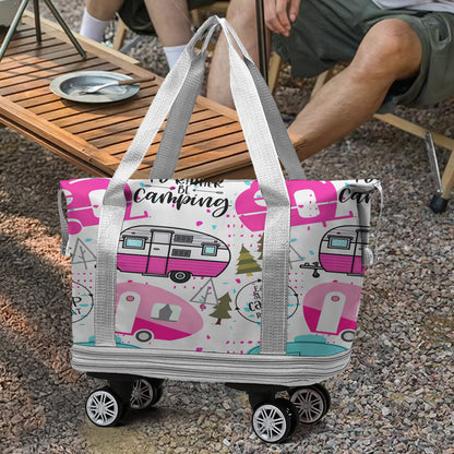 Cee™ Rolling Duffle Bag Campers Delight - Pink