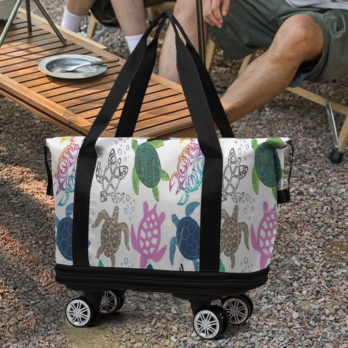 Cee™ Rolling Duffle Bag Colorful Sea Turtle
