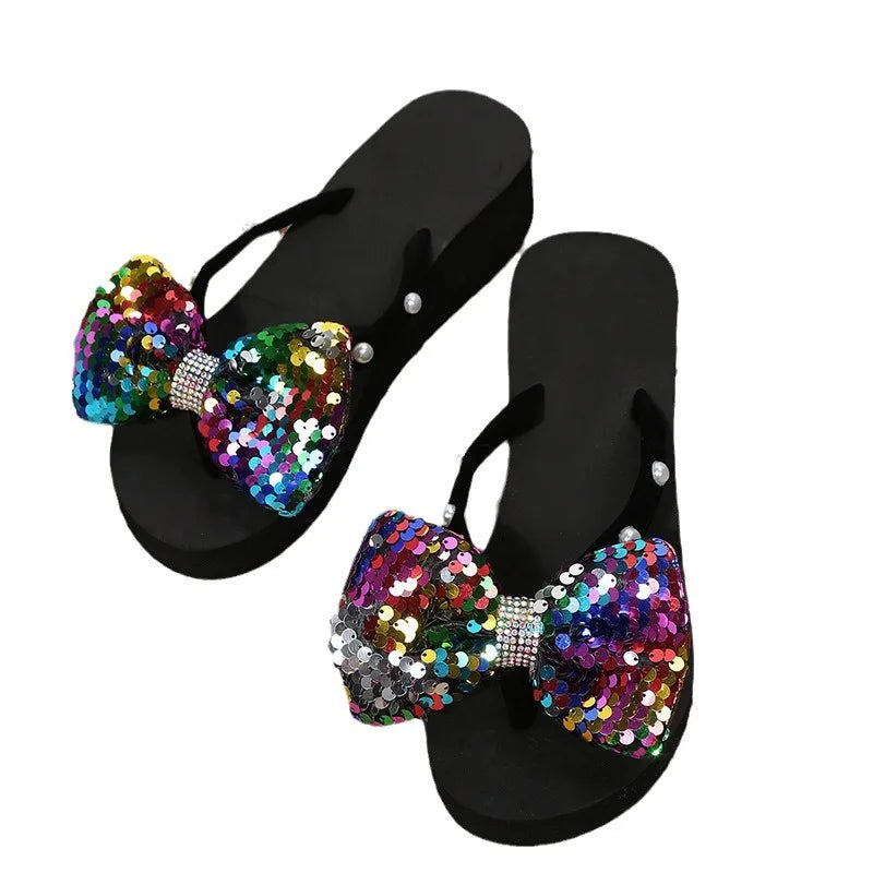 Ceeprints Women's Platform Flip-Flops